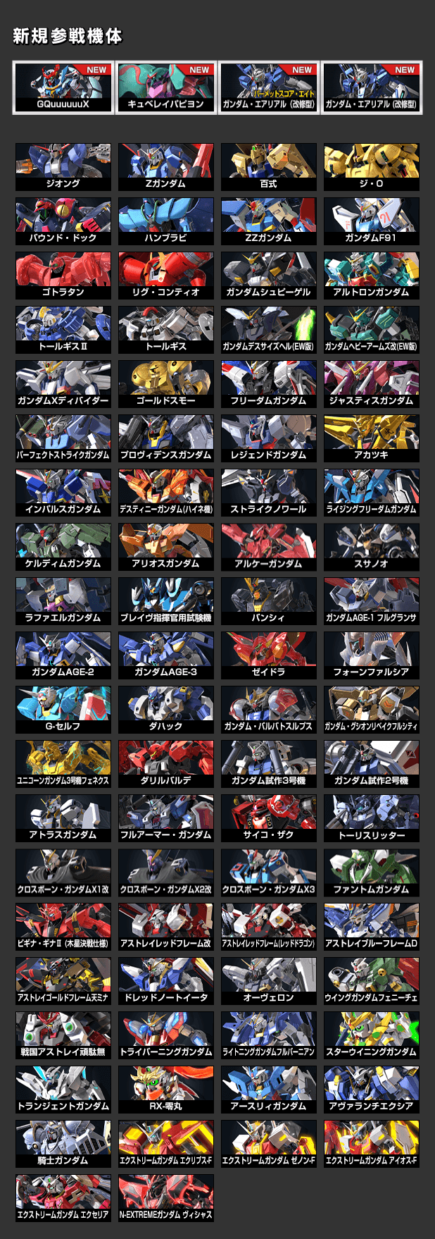 インフィニットブースト 2500コスト | EXVS機体ランク